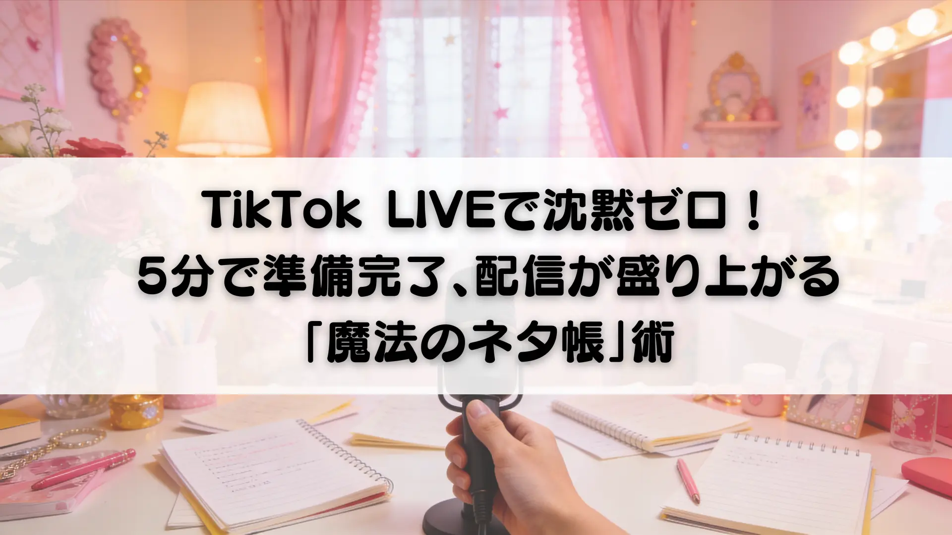 TikTok LIVEで沈黙ゼロ！5分で準備完了、配信が盛り上がる「魔法のネタ
