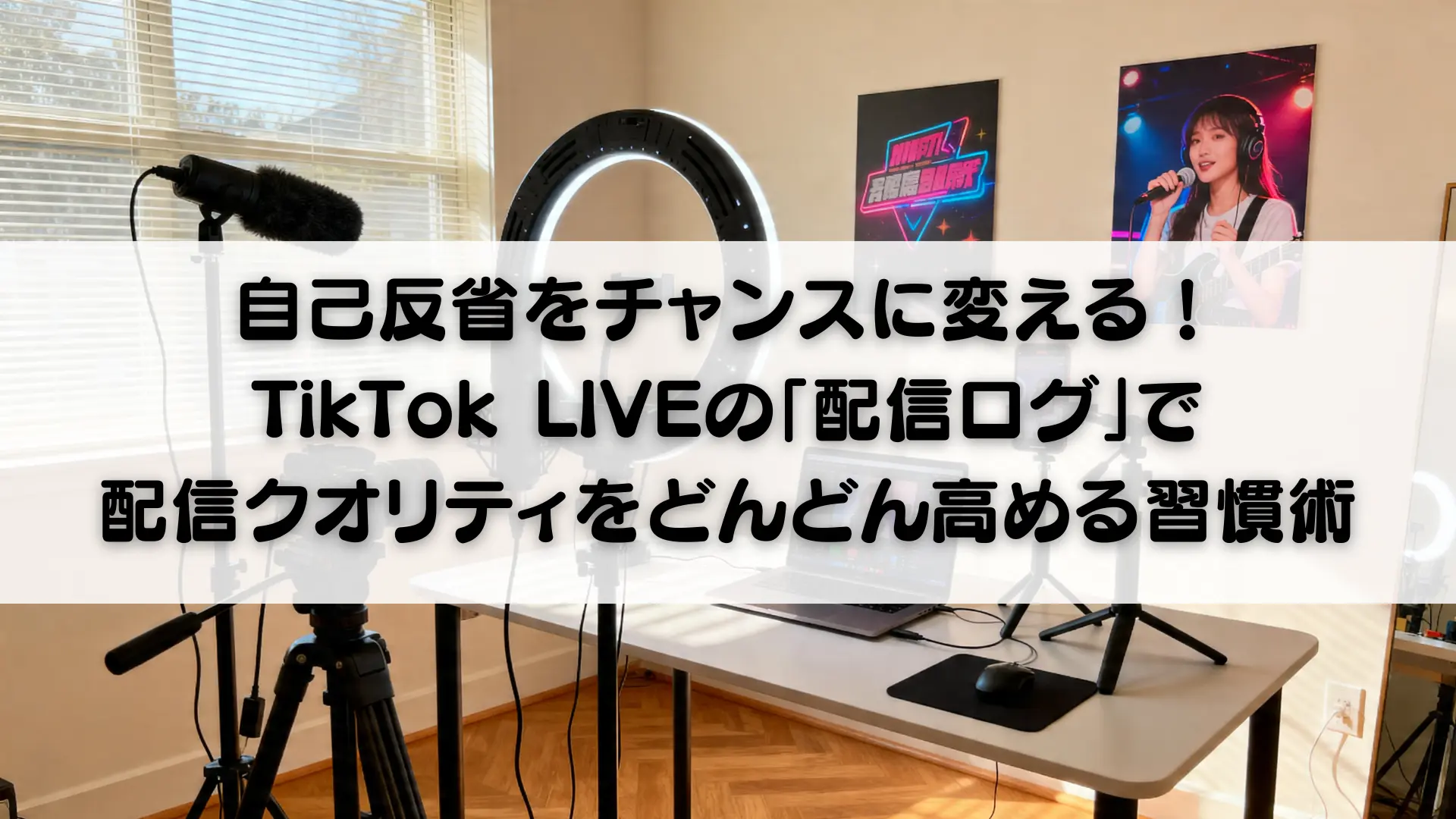自己反省をチャンスに変える！TikTok LIVEの「配信ログ」で配信